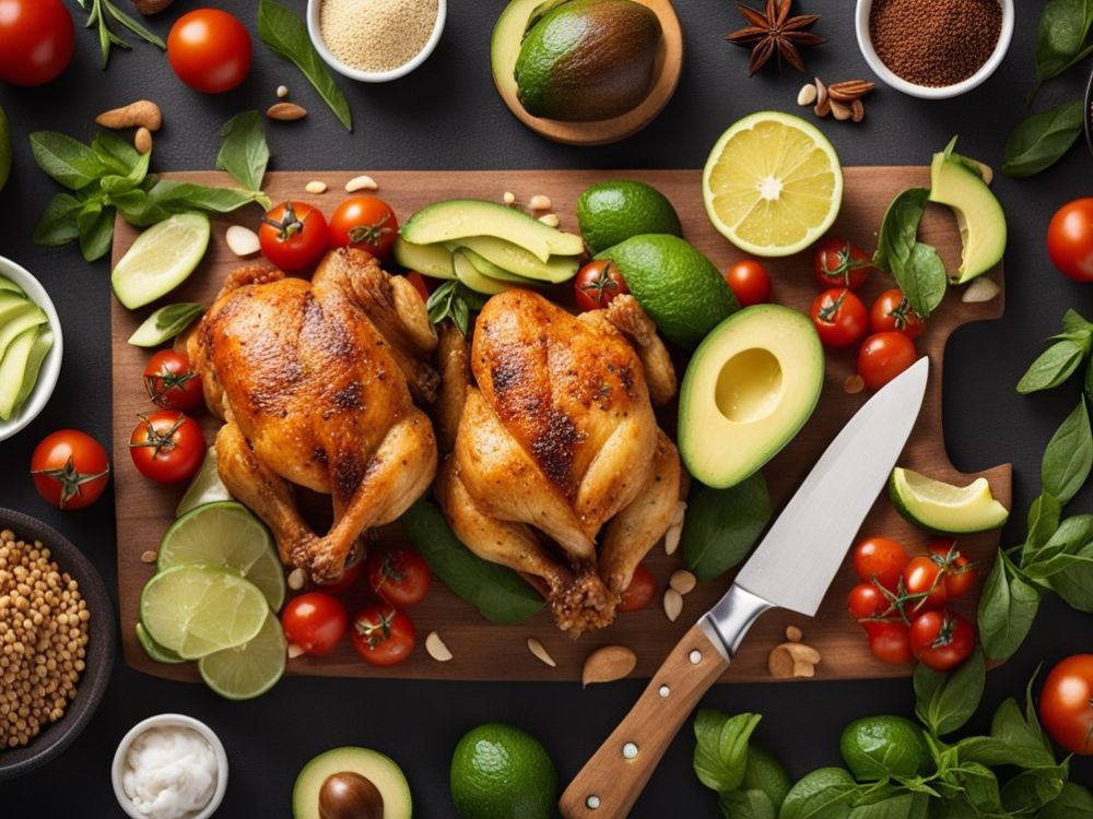 ara preparar o Wrap de frango com abacate e tomate, você precisará dos seguintes ingredientes